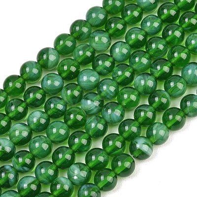 Handmade Lampwork Beads Strand LAMP-B056-8mm-16-1