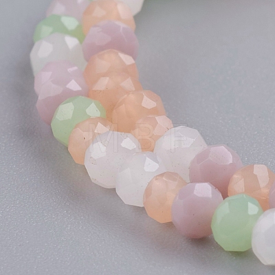 Faceted Glass Beads Strands X-GLAA-G074-B05-1