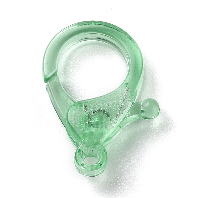 Transparent Plastic Lobster CLaw Clasps KY-H005-A05-1