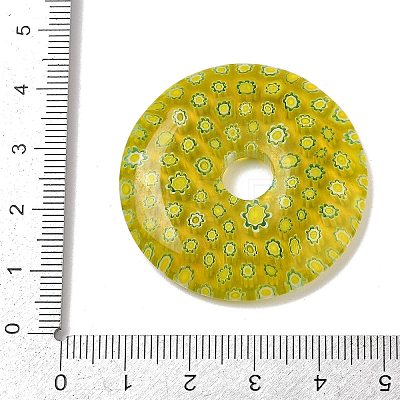 Handmade Millefiori Lampwork Pendants LAMP-G166-01F-1