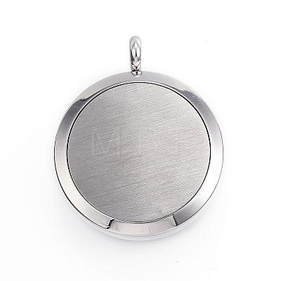 316 Surgical Stainless Steel Diffuser Locket Pendants STAS-P102-065-1