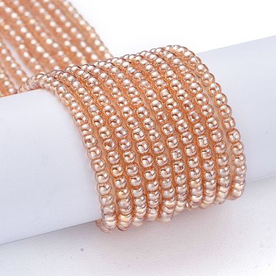 Electroplate Glass Beads Strands EGLA-K014-A-PL02-1