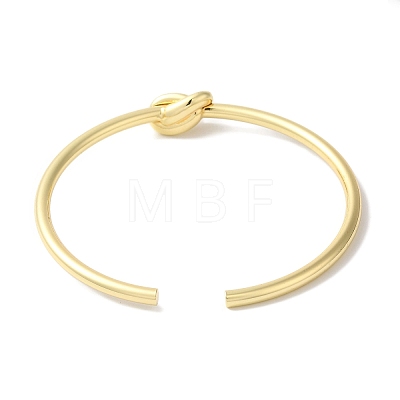 Brass Open Cuff Bangles BJEW-C070-06G-1