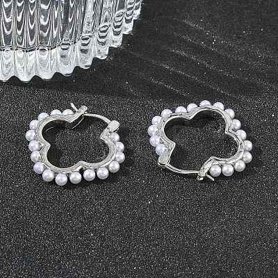 Brass Hoop Earrings for Women EJEW-A168-15P-1