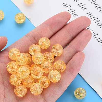 Transparent Crackle Acrylic Beads LS-MACR-S373-66A-N13-1