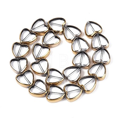 Electroplate Glass Beads Strands EGLA-T021-23B-1