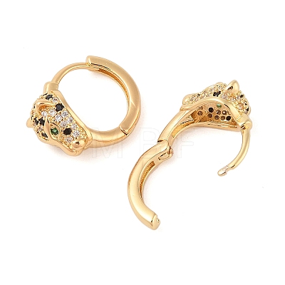 Brass Micro Pave Cubic Zirconia Hoop Earrings for Women EJEW-G402-03G-1