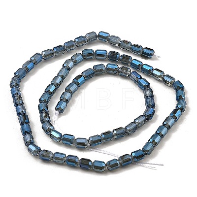 Electroplate Transparent Glass Beads Strands GLAA-C029-02A-01-1
