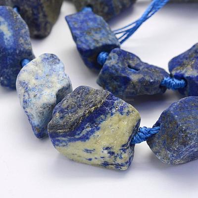 Natural Lapis Lazuli Beads Strands G-G697-E09-1