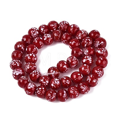 Handmade Lampwork Beads Strands LAMP-N037-07H-1