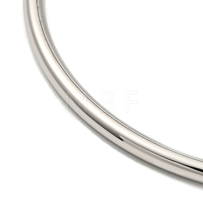 304 Stainless Steel Simple Plain Bangle for Women BJEW-F461-01D-P-1