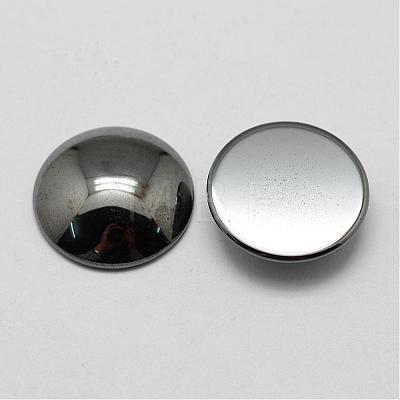 Non-magnetic Synthetic Hematite Cabochons G-P162-05-20mm-1