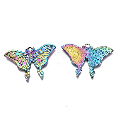 Rainbow Color Alloy Pendants PALLOY-N156-157-NR-1