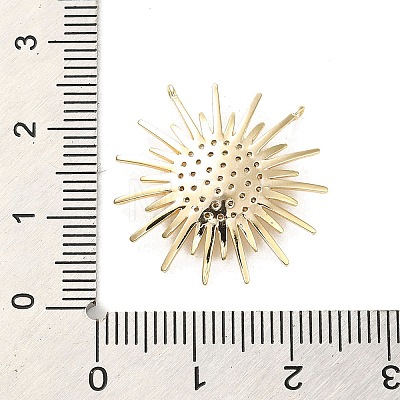 Brass Micro Pave Cubic Zirconia Pendants KK-H455-41G-1