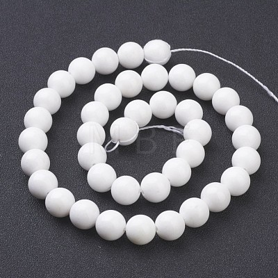 Natural Mashan Jade Round Beads Strands X-G-D263-10mm-XS01-1