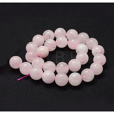 Natural Rose Quartz Beads Strands G-P335-21-8mm-1