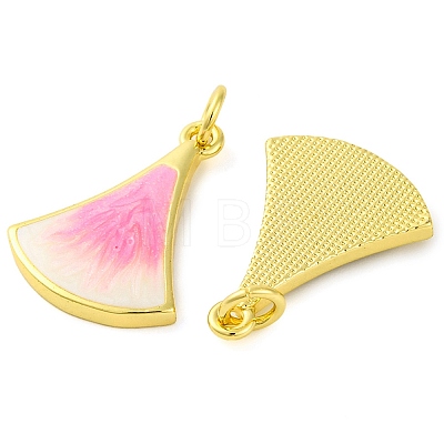 Brass Enamel Pendants KK-S401-06G-1