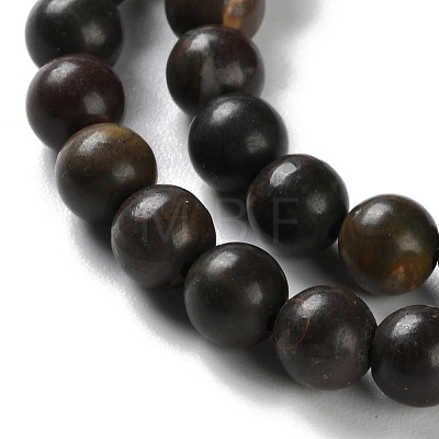 Natural Polychrome Jasper/Picasso Stone/Picasso Jasper Beads Strands G-C160-01-6mm-1