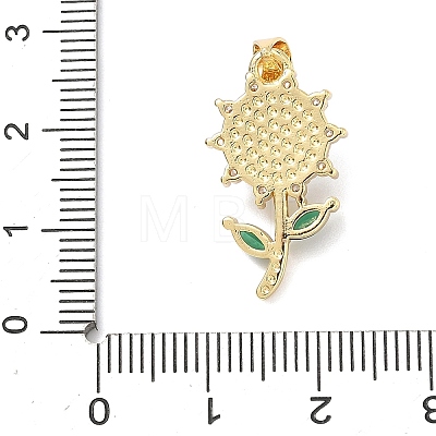 Brass Micro Pave Cubic Zirconia Pendants KK-H539-12G-05-1