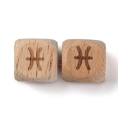 Natural Wood Constellation Beads WOOD-M002-12-1