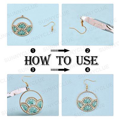 DIY Fan Themed Earring Making Kits DIY-SC0013-25G-1