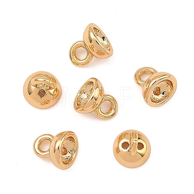 SHEGRACE Brass Bead Cap Pendant Bails XGRQ6M831-912G-1