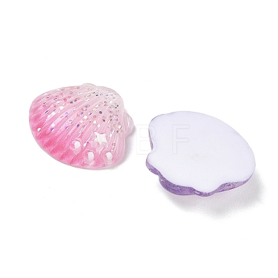 Opaque Resin & Paillette Cabochons RE-CBA6E1B-01-1