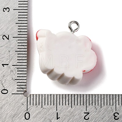 Halloween Theme Opaque Resin Pendants RESI-D075-04E-1