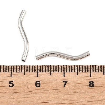 Brass Tube Beads KK-H292-59B-P-1