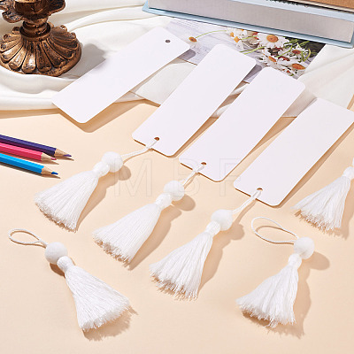 6Pcs Blank Kraft Paper Bookmark AJEW-TADJ0001-31G-1