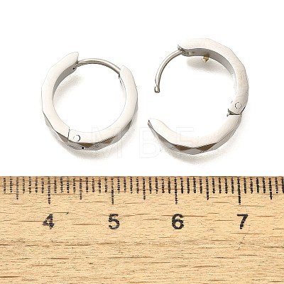 304 Stainless Steel Hoop Earrings for Women EJEW-C096-45P-1