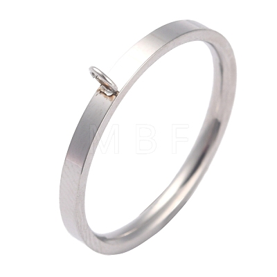 304 Stainless Steel Finger Ring Settings RJEW-O045-09-P-1