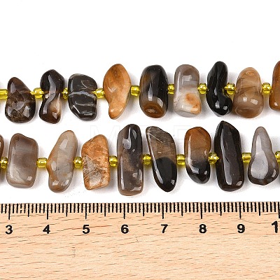 Natural Grey Opal Beads Strands G-K393-B07-1
