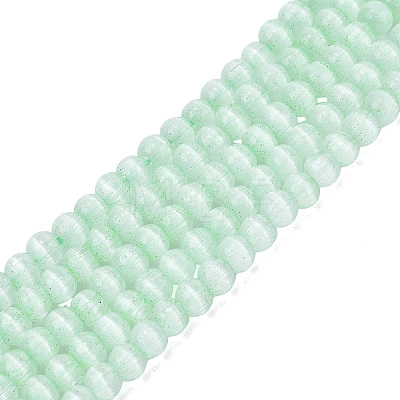 Glass Imitation Cat Eye Beads Strands GLAA-N075-01A-01-1
