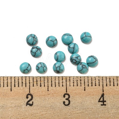 Dyed Handmade Synthetic Turquoise Cabochons G-B070-19C-1
