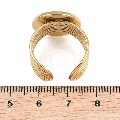 304 Stainless Steel Cuff Ring Components SA-CBA82C8-03E-G-1