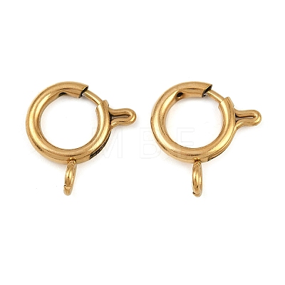 304 Stainless Steel Spring Ring Clasps LS-STAS-B095-05F-G-1