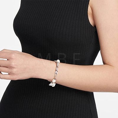 10Pcs Brass Clear Cubic Zirconia Watch Band Clasps ZIRC-FH0001-38P-1