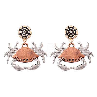 Punk Halloween Zinc Alloy Enemal Stud Dangle Earrings for Women WG4F29B-04-1