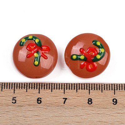 Christmas Handmade Lampwork Enamel Beads X1-LAMP-C020-03E-1