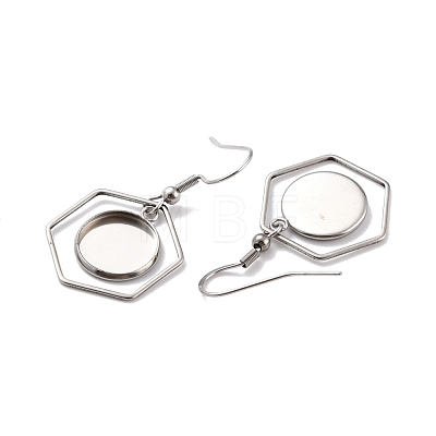 201 Stainless Steel Earring Hooks STAS-Z036-12P-1