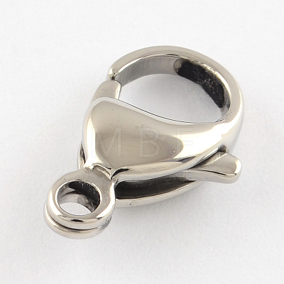 Polished 316 Surgical Stainless Steel Lobster Claw Clasps STAS-R072-07-1