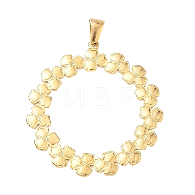 304 Stainless Steel Pendants STAS-F355-04G-1