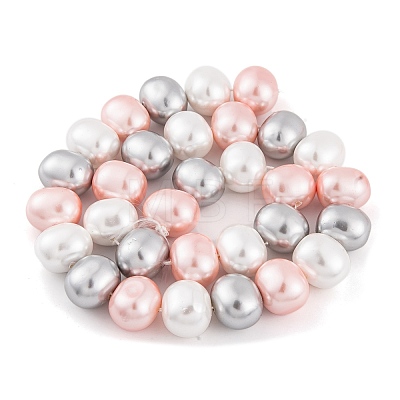 Shell Pearl Beads Strands BSHE-L035-E06-1