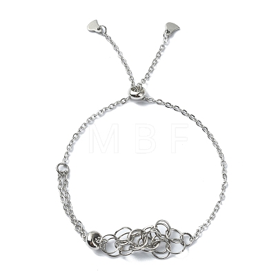 Tarnish Resistant Adjustable 304 Stainless Steel Macrame Pouch Bracelet Making for Stone Holder AJEW-JB01191-02-1