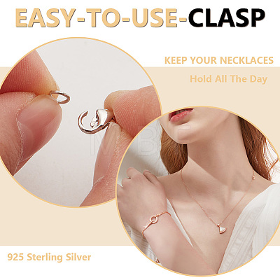 12Pcs 3 Styles 925 Sterling Silver Lobster Claw Clasps STER-GO0001-03-1