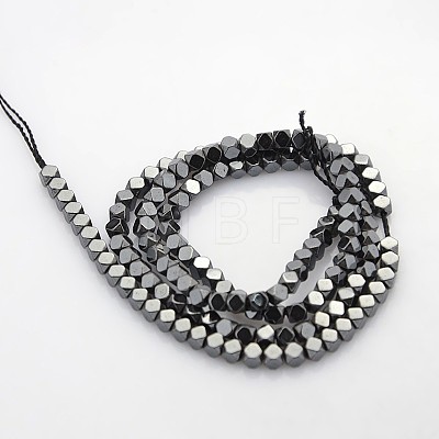 Electroplate Non-magnetic Synthetic Hematite Beads Strands G-J212B-01-1