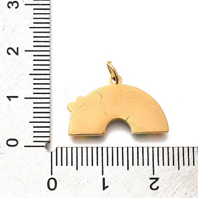 Pride 304 Stainless Steel Enamel Pendants LS-STAS-B079-01G-12-1