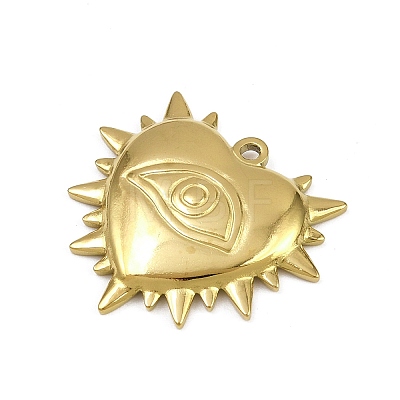 304 Stainless Steel Pendants STAS-L302-07G-1