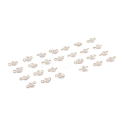 26Pcs 26 Styles Natural Freshwater Shell Beads Connector Charms PALLOY-JF01550-1